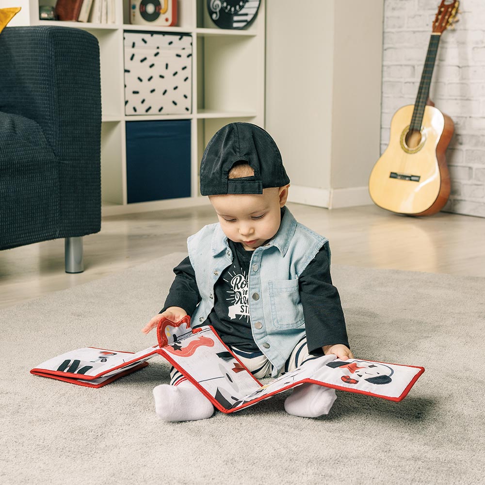 Двустранна Книжка Обиколник Rockers, 0м+ Tiny Love