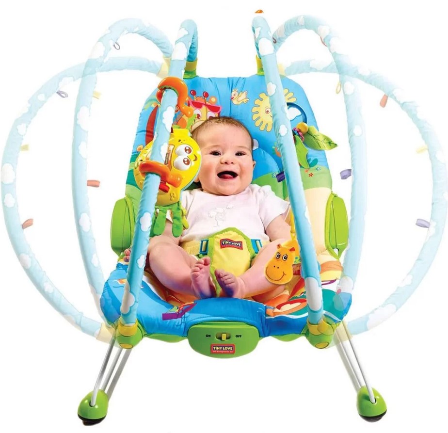 Музикален Шезлонг Gymini Bouncer --- BebeMama