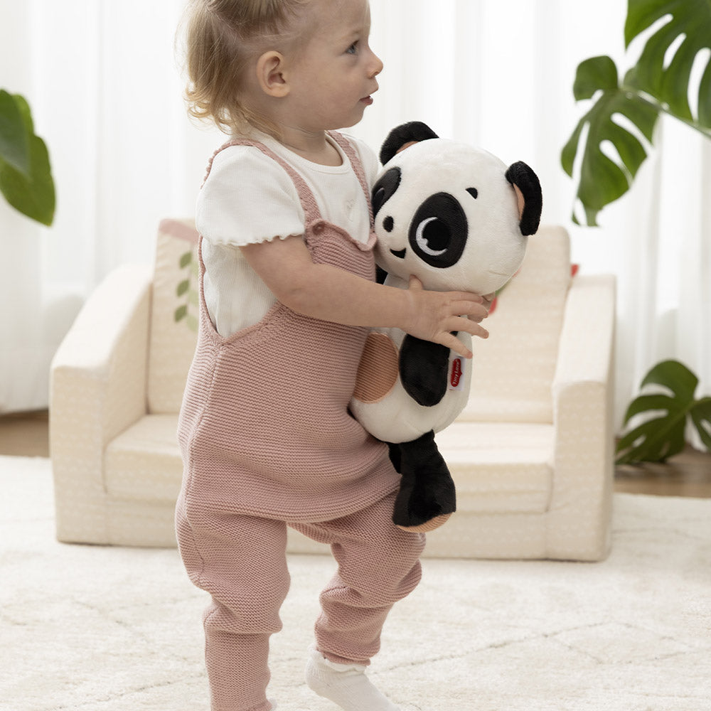 Плюшена Панда За Гушкане С Бял Шум И Светлина Black&white Decor, 0м+ Tiny Love