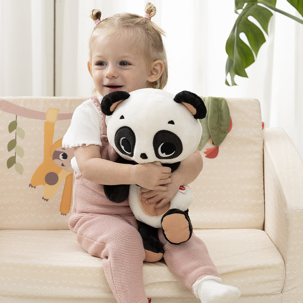 Плюшена Панда За Гушкане С Бял Шум И Светлина Black&white Decor, 0м+ Tiny Love