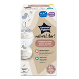 Шише За Хранене Natural Start Самостерилизиращо С Декор Пате, 260 Мл, 0м+ Tommee Tippee