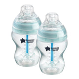 Tommee Tippee Biberon Anti-colic+ autosterilizant 260 ml (2 buc./pachet) 0 luni+