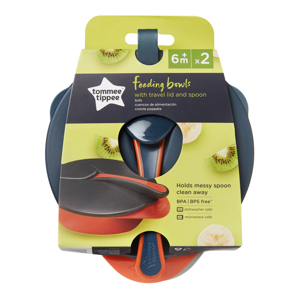 Купи За Храна С Капак И Лъжица 6м+ (2 Бр. Оп.) Tommee Tippee