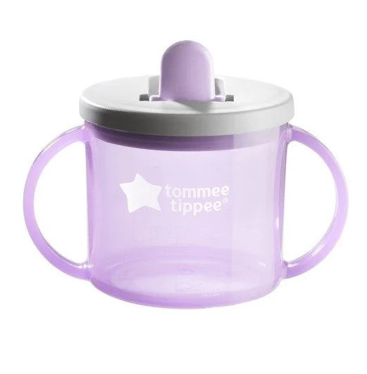 Чаша С Дръжки First Cup 4м+, Лила Tommee Tippee
