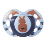 Ортодонтични Залъгалки Tommee Tippee Fun Friends, 18-36М, Син Заек/Зелена Катерица + Кутия За Стерилизиране