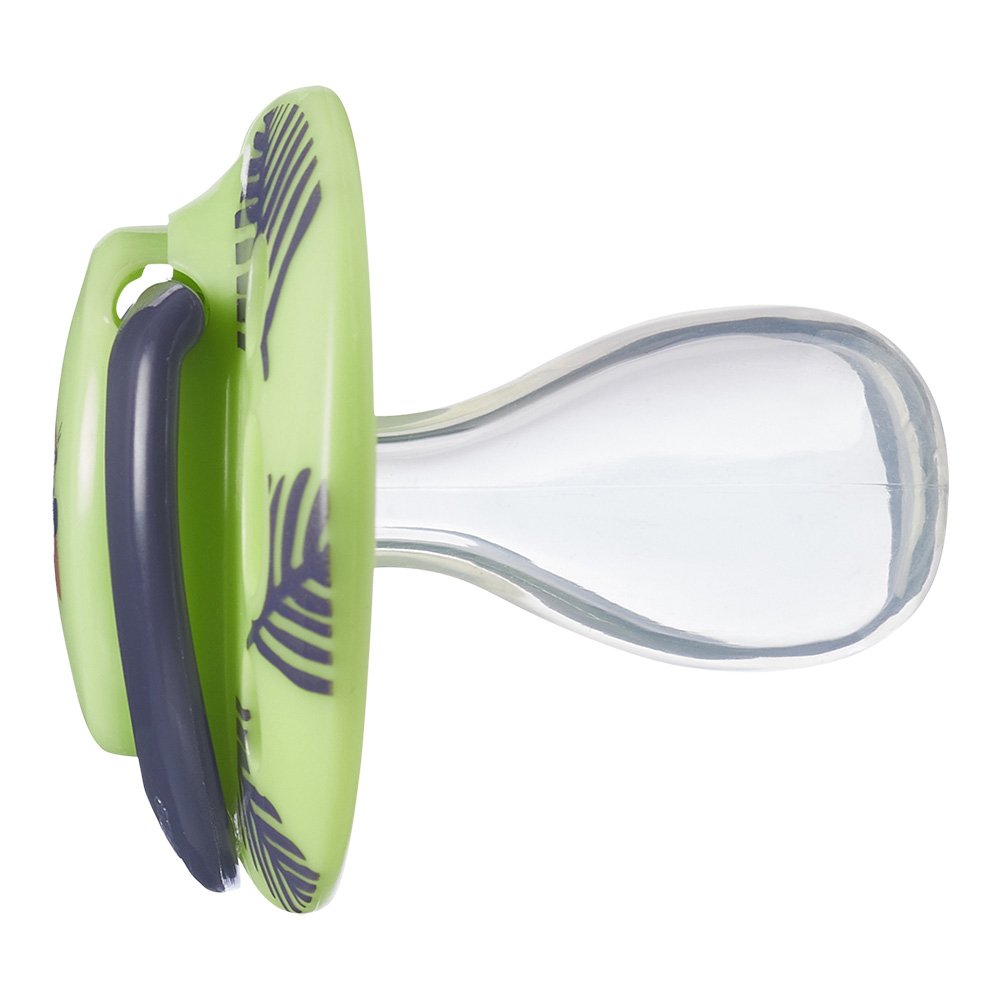 Ортодонтични Залъгалки Tommee Tippee Fun Friends, 18-36М, Син Заек/Зелена Катерица + Кутия За Стерилизиране