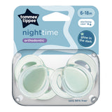 Залъгалки Night Time 6 18м, 2 Бр. Оп., Зелен Tommee Tippee