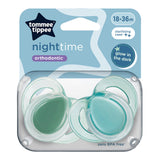 Залъгалки Night Time 18 36м, 2 Бр. Оп., Зелен Tommee Tippee