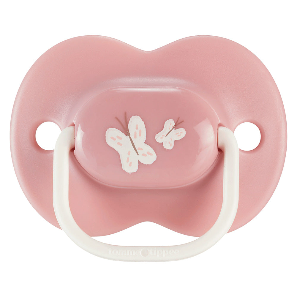 Залъгалки Anytime 18 36м, 2 Бр. Оп., Пастел Розов Пеперуда Tommee Tippee