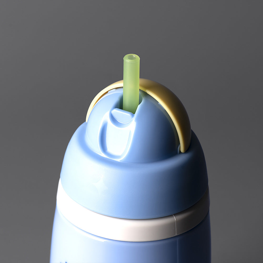 Неразливаща Се Термочаша Със Сламка Active Straw 266 Мл 12м+, Синя Tommee Tippee