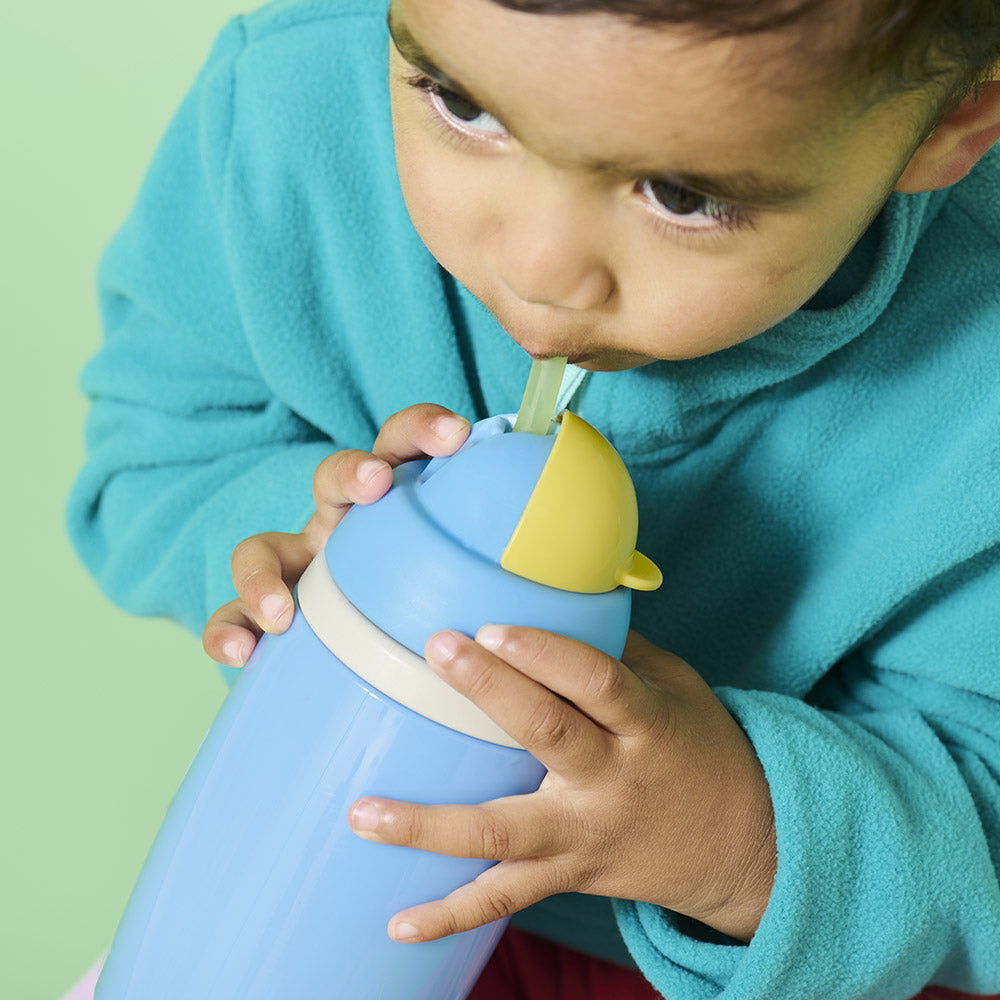 Неразливаща Се Термочаша Със Сламка Active Straw 266 Мл 12м+, Синя Tommee Tippee