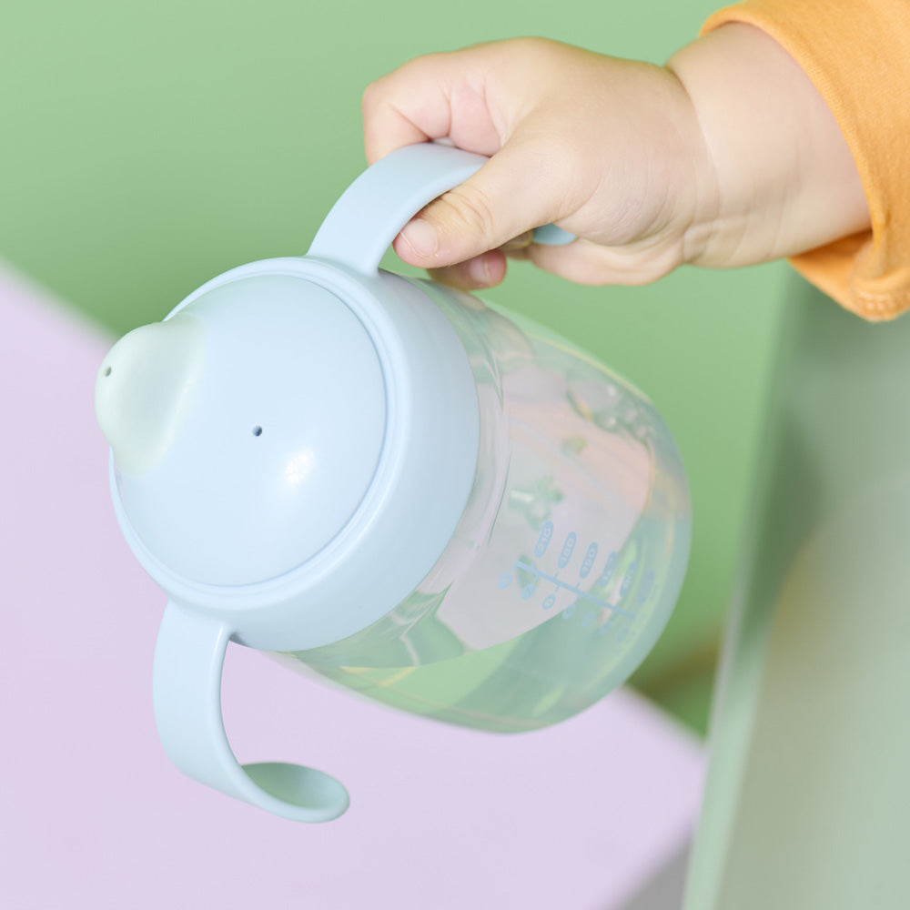 Неразливаща Се Чаша Starter Spout С Мек Накрайник С Дръжки 150 Мл 4м+ Синя Tommee Tippee