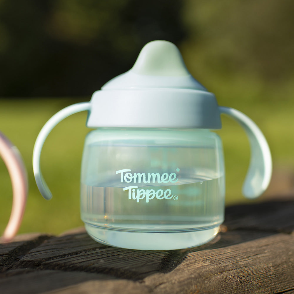 Неразливаща Се Чаша Starter Spout С Мек Накрайник С Дръжки 150 Мл 4м+ Синя Tommee Tippee
