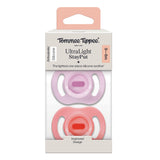 Ортодонтични Залъгалки Ultra Light Stay Put, 0 6м, Розова Лилава Tommee Tippee