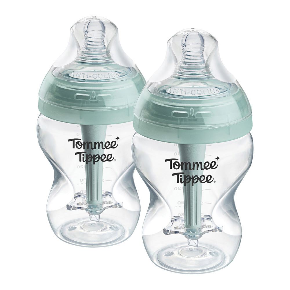 Комплект За Новородено Advanced Anti Colic Самостерилизиращи Шишета + Залъгалки, 0м+ Tommee Tippee