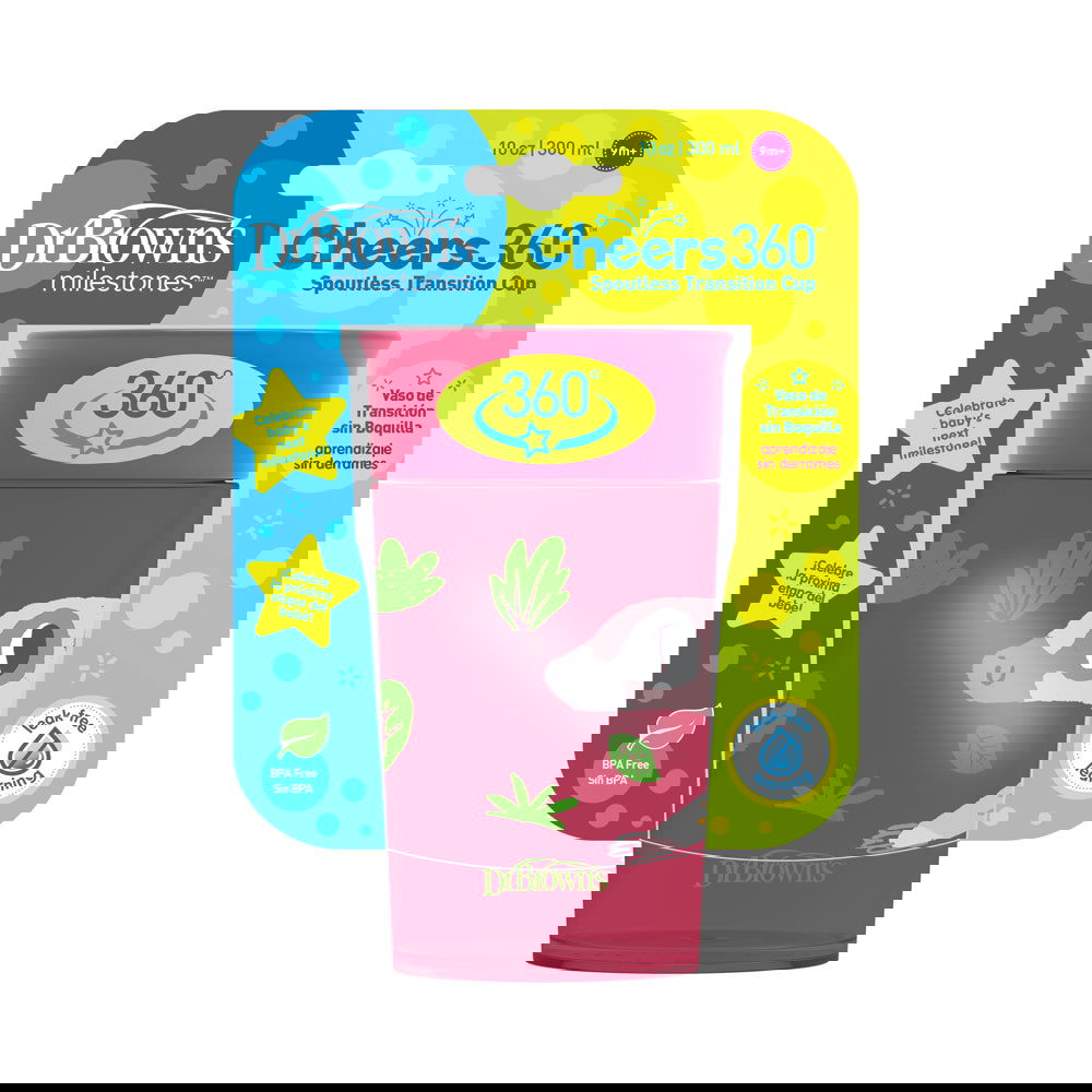 Tc01096 Чаша Milestones 300 Мл 360° 9М+ Червен --- BebeMama