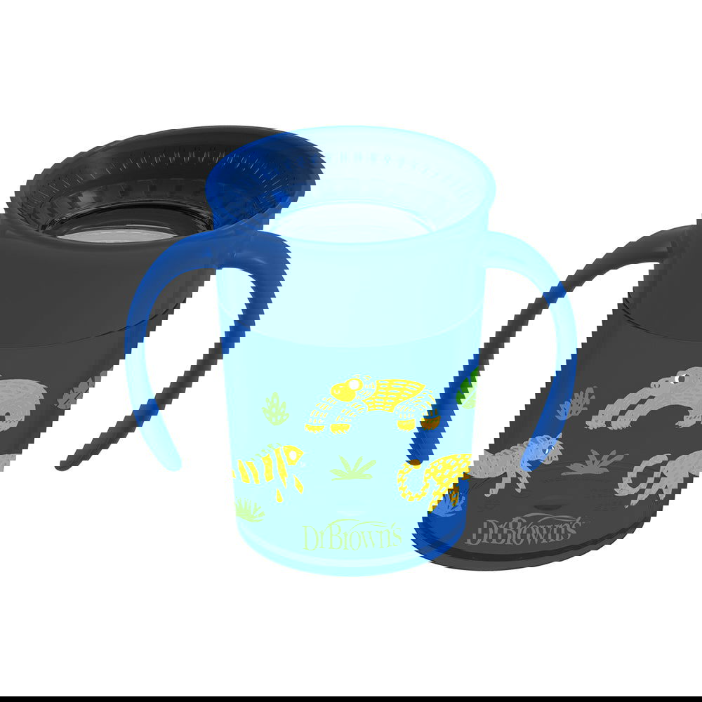 Tc71006.R1 Чаша 360° С Дръжки Синя 6М+ 200 Мл --- BebeMama