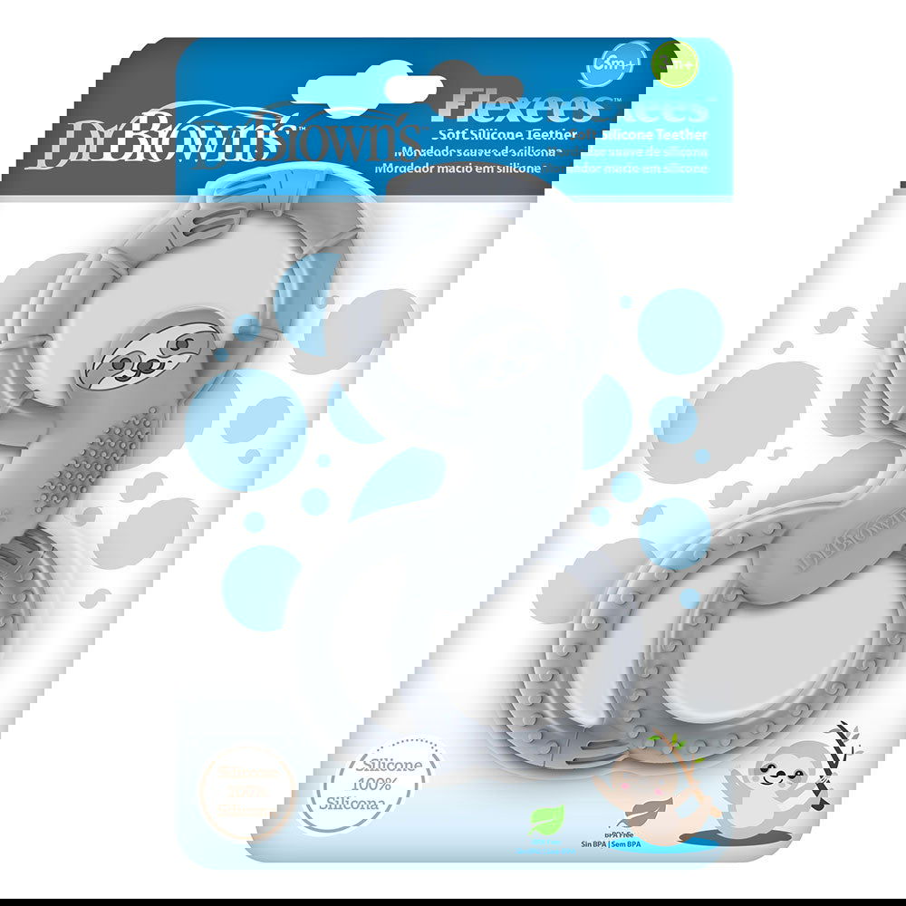 Te012-Intl Чесалка За Венци Ленивец Сив --- BebeMama