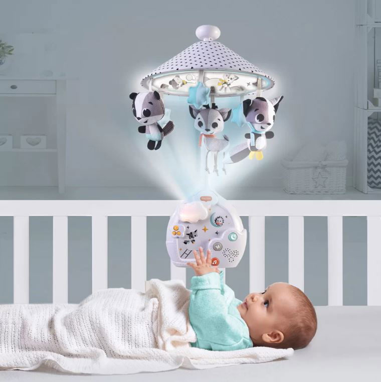 Tiny Love Музикална Въртележка Проектор И Нощна Лампа Magical Night Черен&Бял --- BebeMama