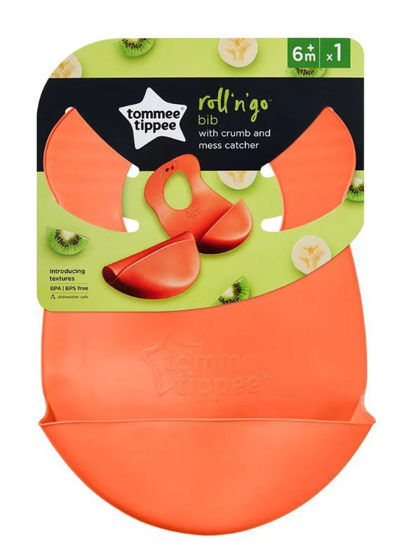 Tommee Tippee Мек Лигавник Руло 7М+ Оранжев --- BebeMama