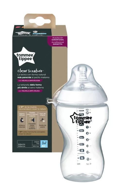 Tommee Tippee Шише За Хранене Easi Vent 340 Мл 3М+ --- BebeMama