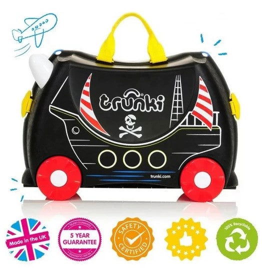 Trunki Детски Куфар Педро Пират - Черен --- BebeMama