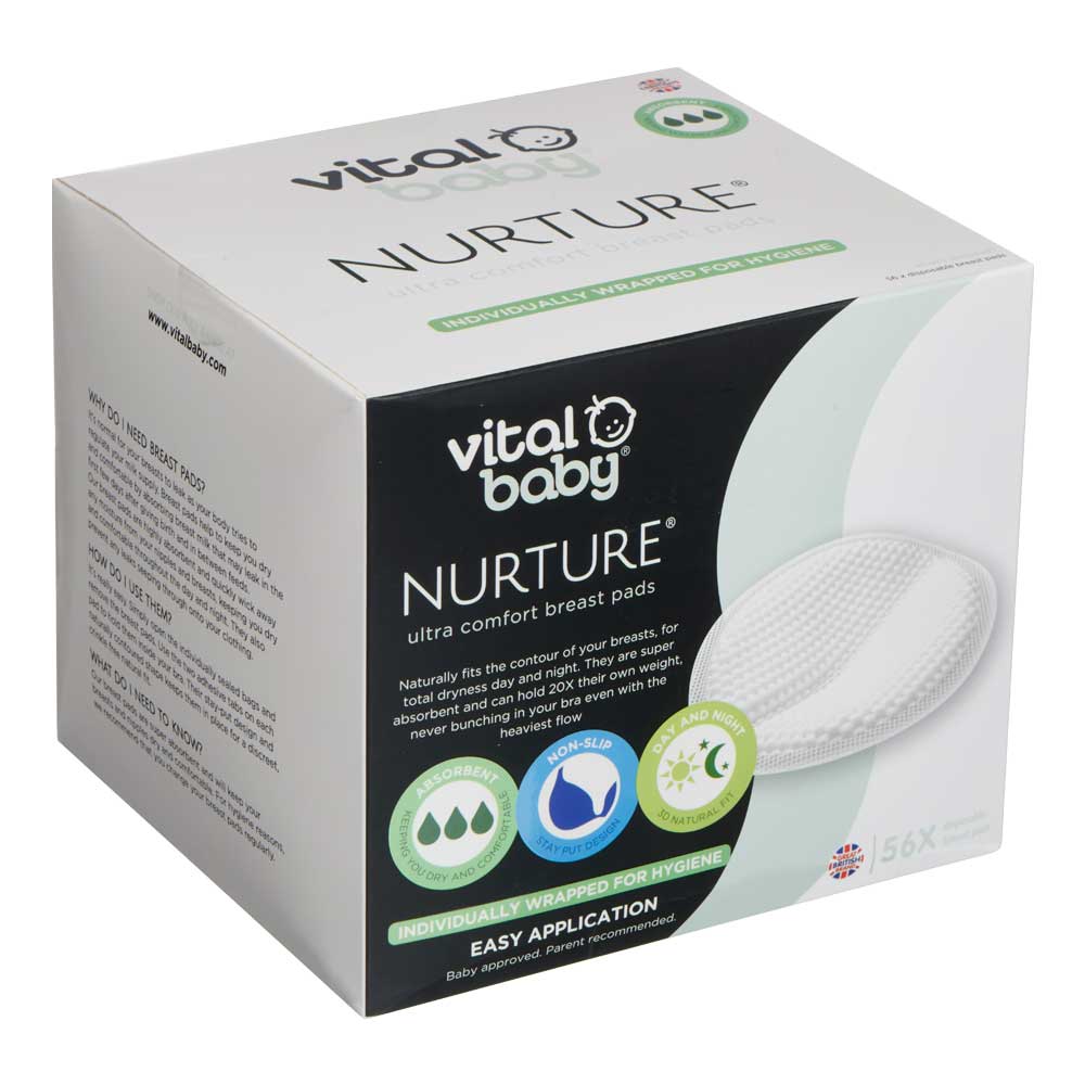 Tampoane absorbante pentru sân, 56 buc., de unică folosință, Ultracomfort Vital Baby