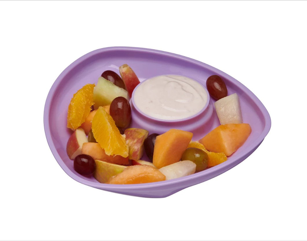 Farfurie pentru copii cu vid Purple Vital Baby