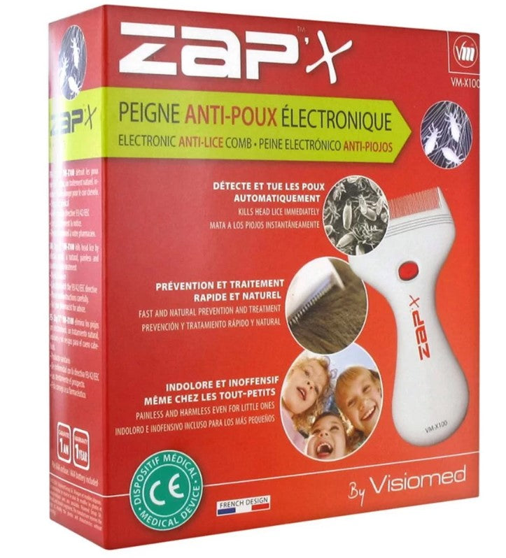 Електронен Гребен Против Въшки Zap'X - Гребени И Четки - Visiomed - BebeMama