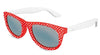 Слънчеви Очила 4-8 Години - Miami Kids - Червен+Бели Точки - Слънчеви Очила - Visiomed - BebeMama