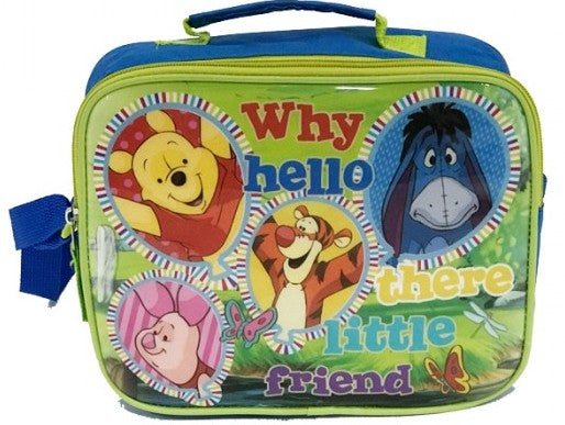 Чанта За Обяд Мечо Пух 25 Х20 Х 8 Термично Изолирана Отваряне С Цип Регулируема Презрамка Подходяща За Училище Градина Екскурзия