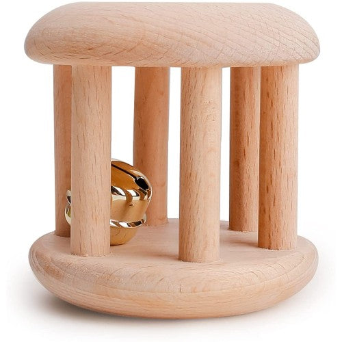 Бебешка Дървена Дрънкалка Със Звънче