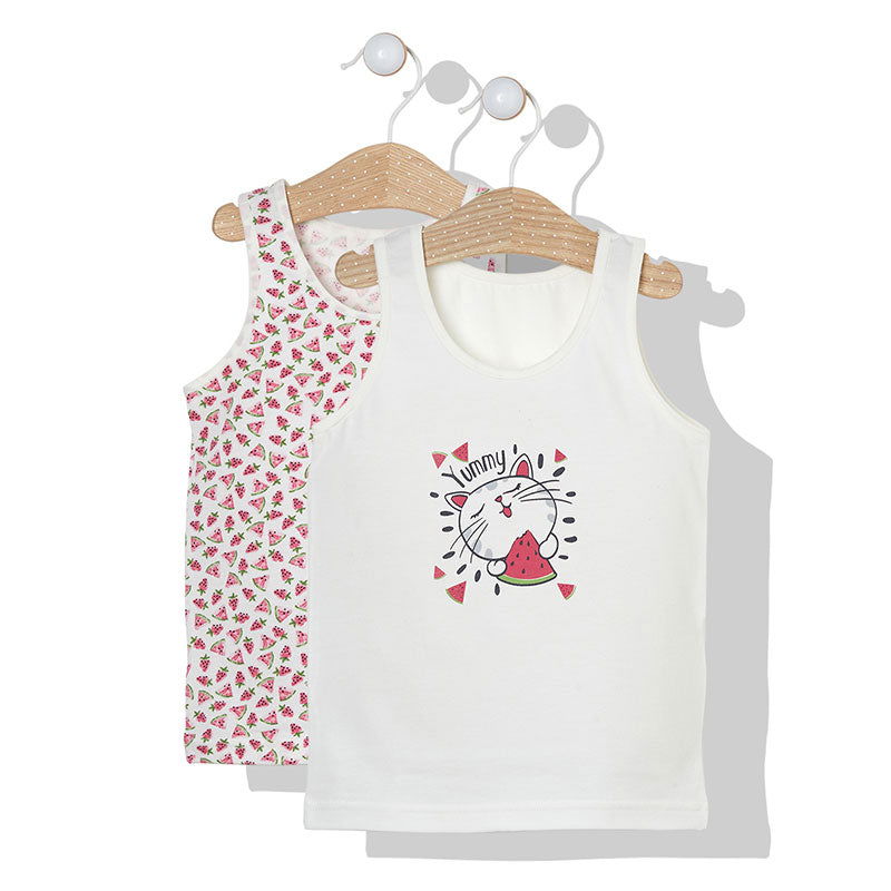 X041 Потник 2Бр. Melon Pink- Ecru 4Г --- BebeMama