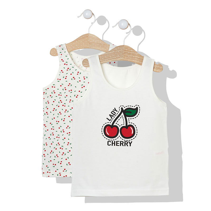 X042 Потник 2Бр. Cherry Ecru- Червен 7Г --- BebeMama