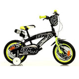 414Us-0403B Колело Bmx 14“ Black/Yellow --- BebeMama