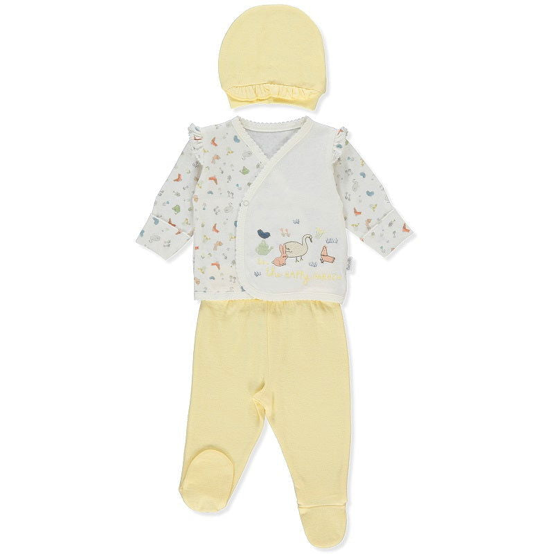 Z872 К-Кт 3 Ч. Happy Garden Жълт 1-3M 62Cm --- BebeMama