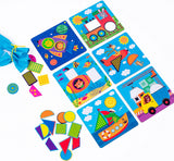 Образователна Игра С Дървени Части Мозайка Сортер Транспорт 22Х6Х25 --- BebeMama