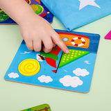 Образователна Игра С Дървени Части Мозайка Сортер Транспорт 22Х6Х25 --- BebeMama