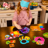 Образователна Игра С Дървени Части Мозайка Сортер С Животни 22Х6Х25 --- BebeMama