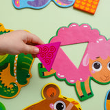 Образователна Игра С Дървени Части Мозайка Сортер С Животни 22Х6Х25 --- BebeMama