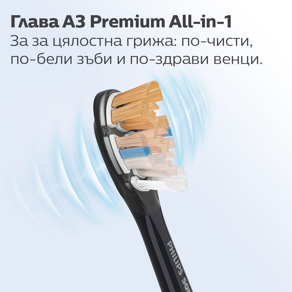 Глава За Четка А3 Premium All In One Hx9094 88, Черен, 4 Броя Philips Sonicare