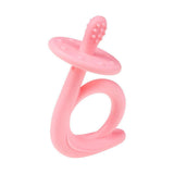 Бебешка Силиконова Гризалка Охлюв Pink 0115 Akuku