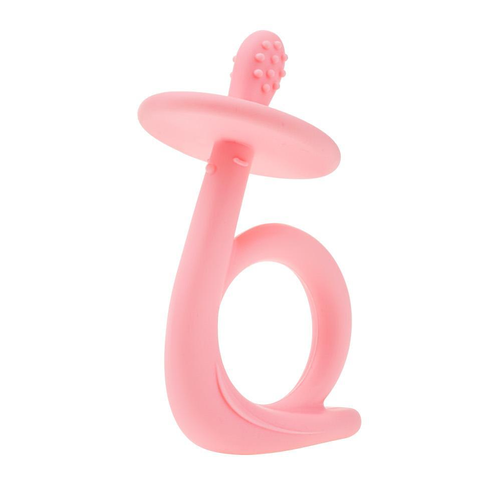 Бебешка Силиконова Гризалка Охлюв Pink 0115 Akuku