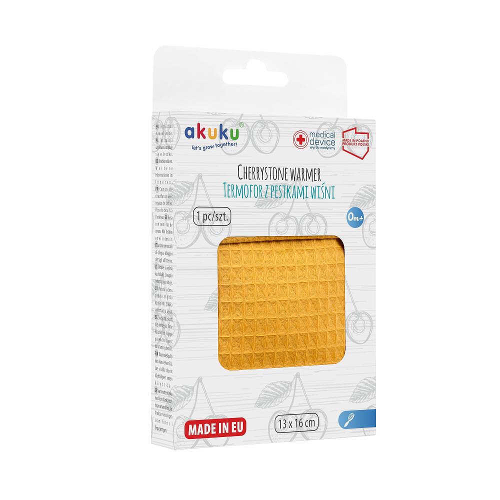 Бебешка Възглавничка С Черешови Костилки 13х16см Yellow 0636 Akuku
