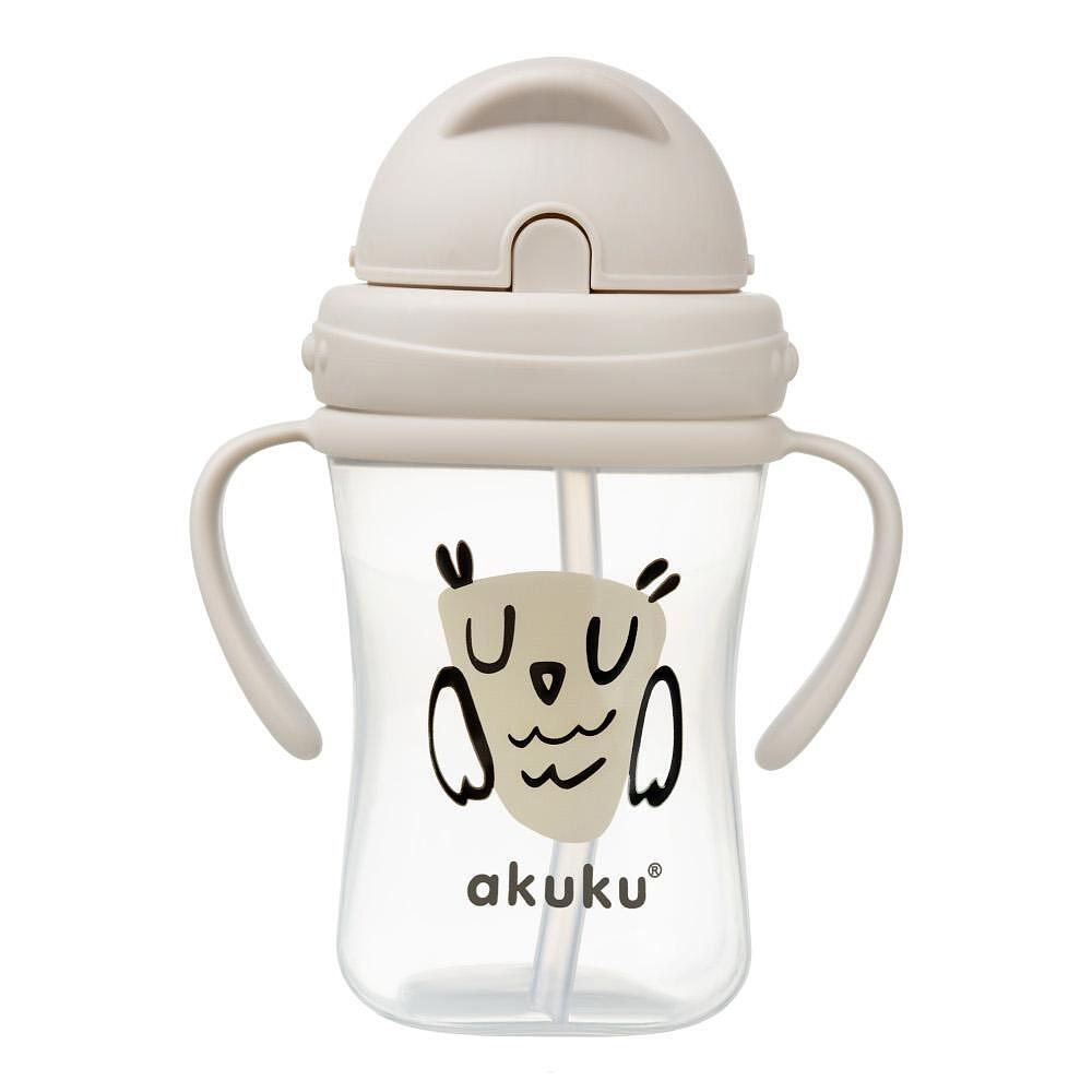 Детска Чаша Със Силиконова Сламка 300 Ml Owl 0204 Akuku