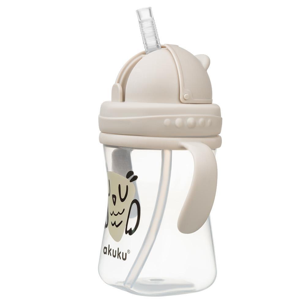 Детска Чаша Със Силиконова Сламка 300 Ml Owl 0204 Akuku