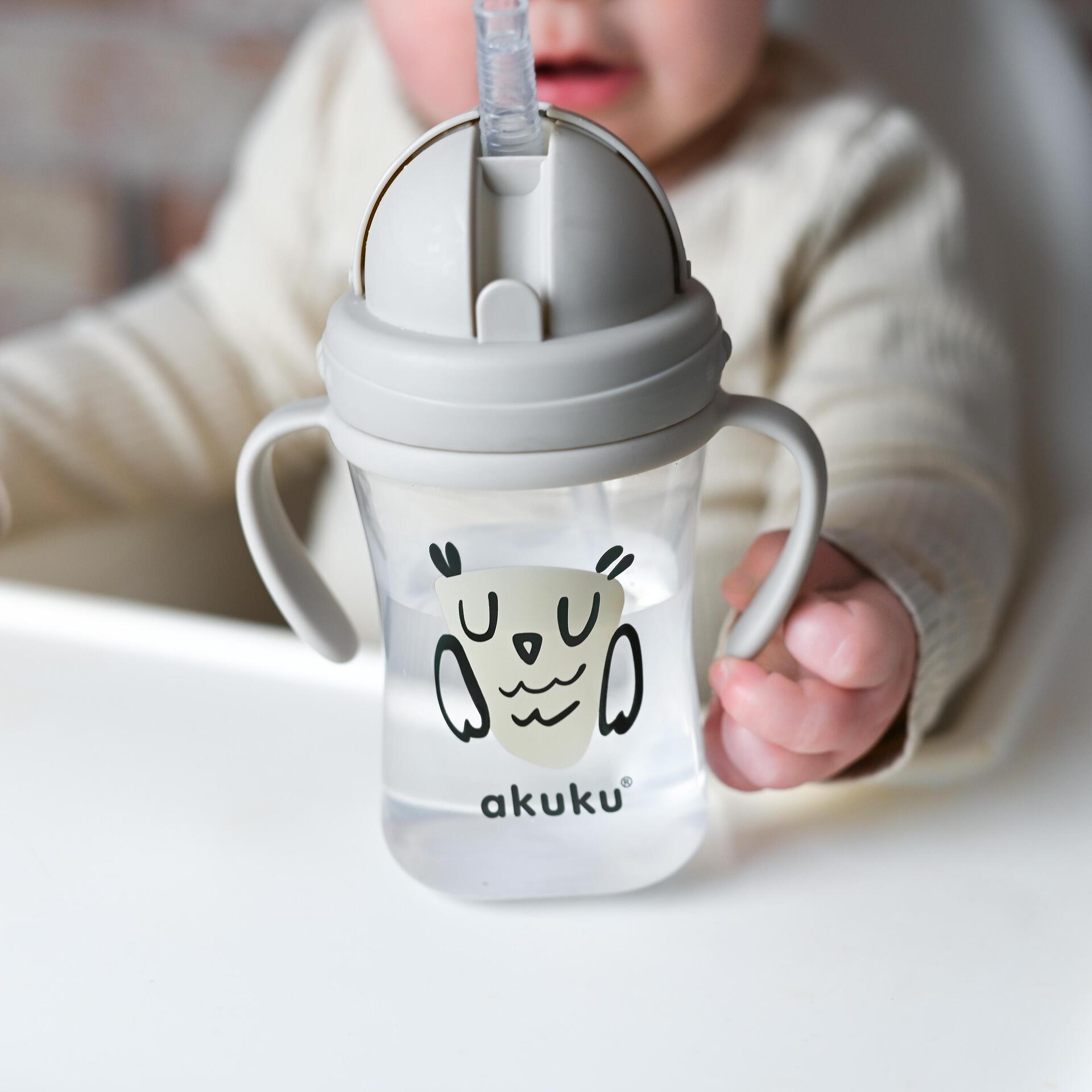 Детска Чаша Със Силиконова Сламка 300 Ml Owl 0204 Akuku