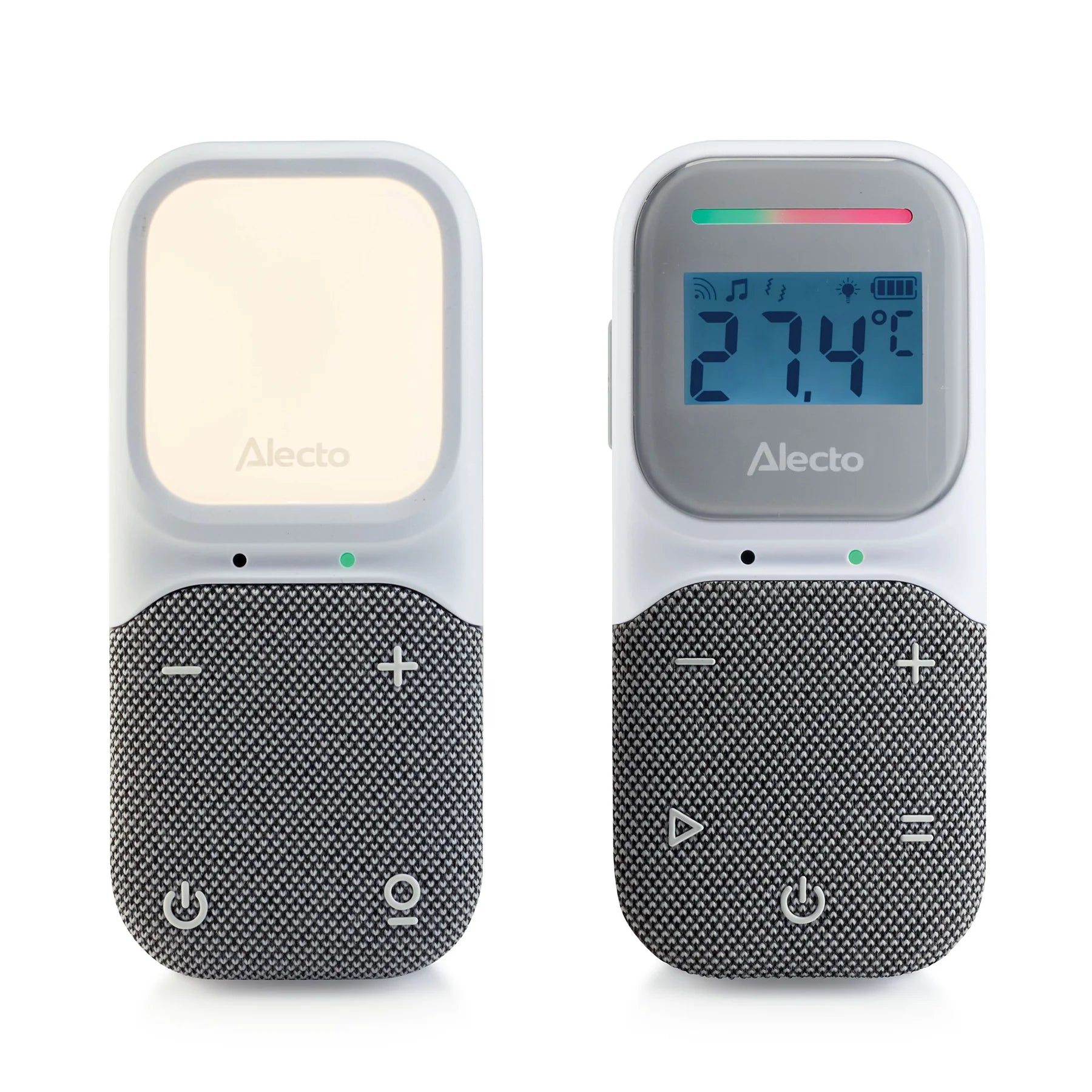 Бебефон С Дигитален Дисплей Full Eco Dect White Grey Dbx140 Alecto