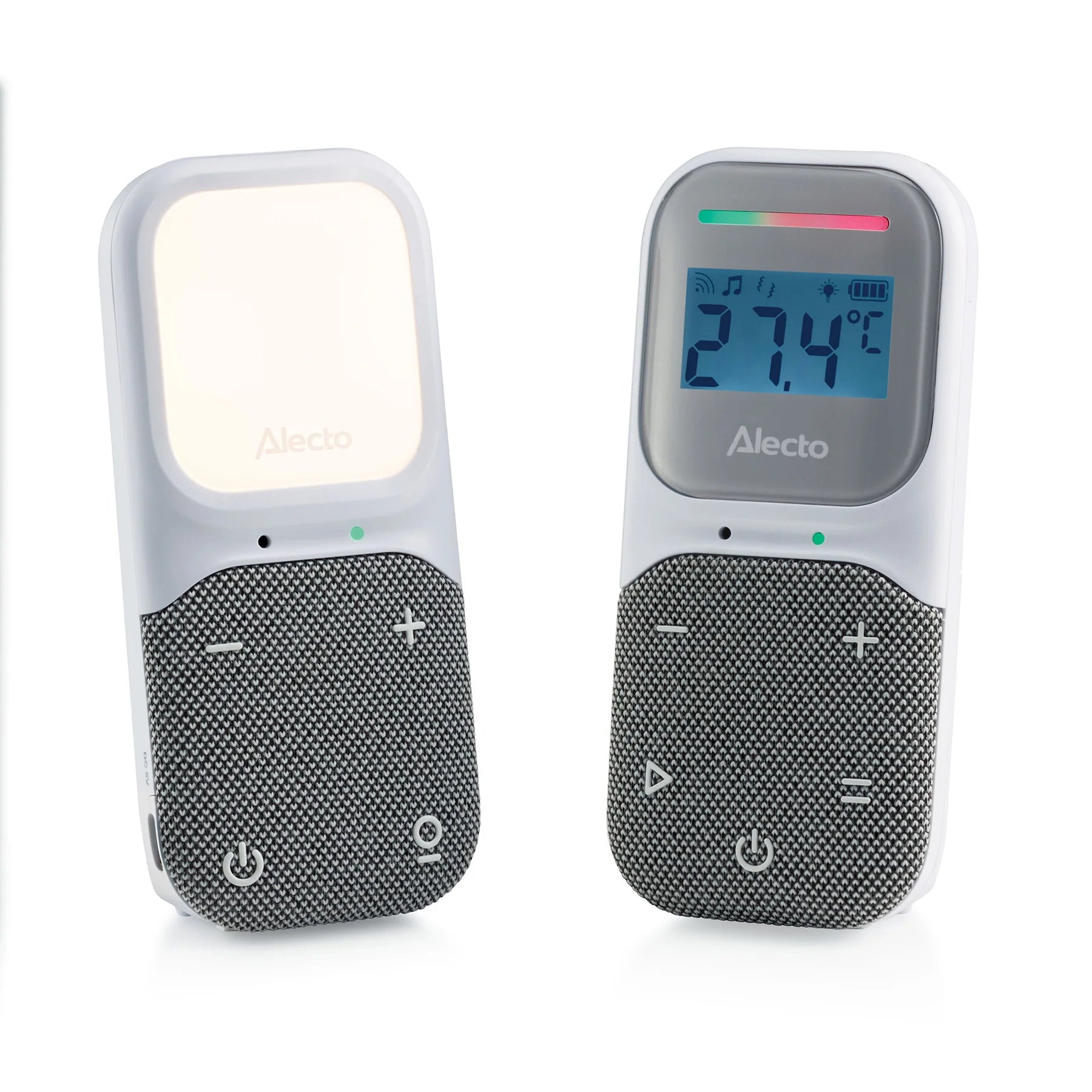 Бебефон С Дигитален Дисплей Full Eco Dect White Grey Dbx140 Alecto