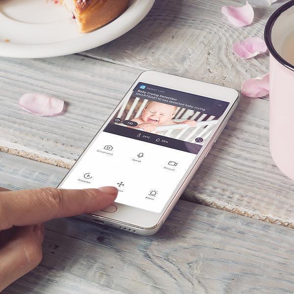 Бебефон С Камера Smartbaby10bk С Wifi Черен Alecto